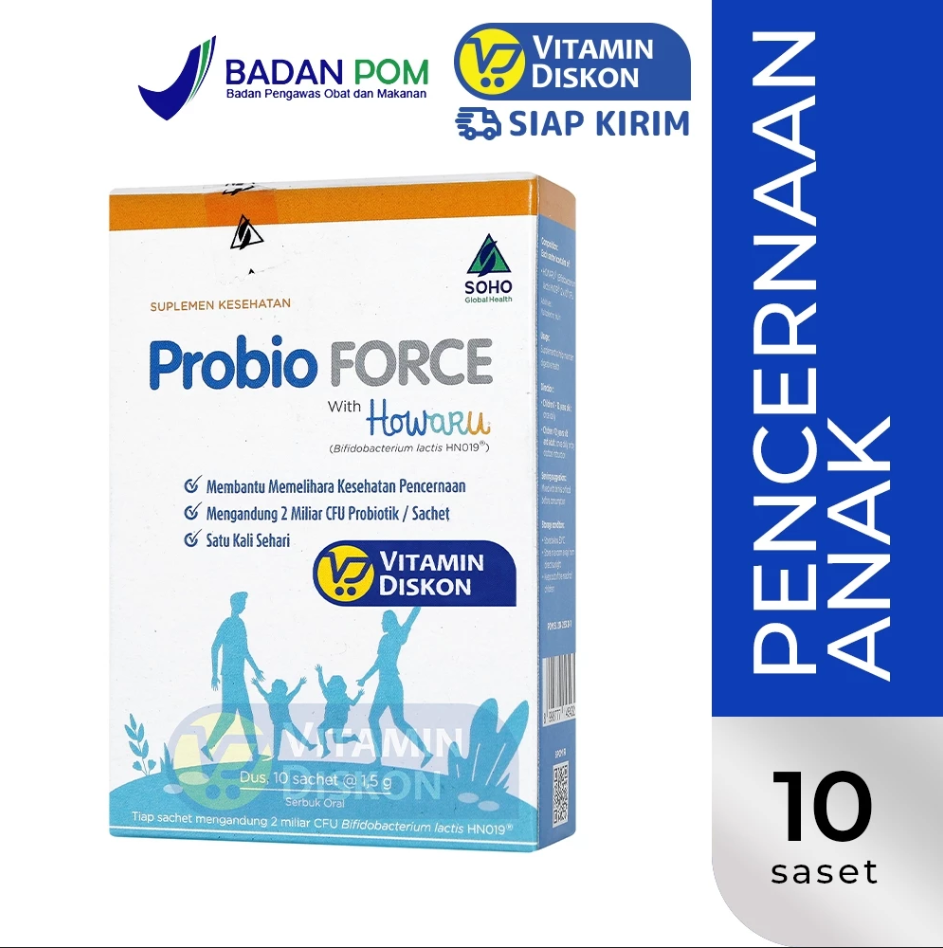 PROBIO FORCE WITH HOWARU 1 BOX @ 10 SACHET