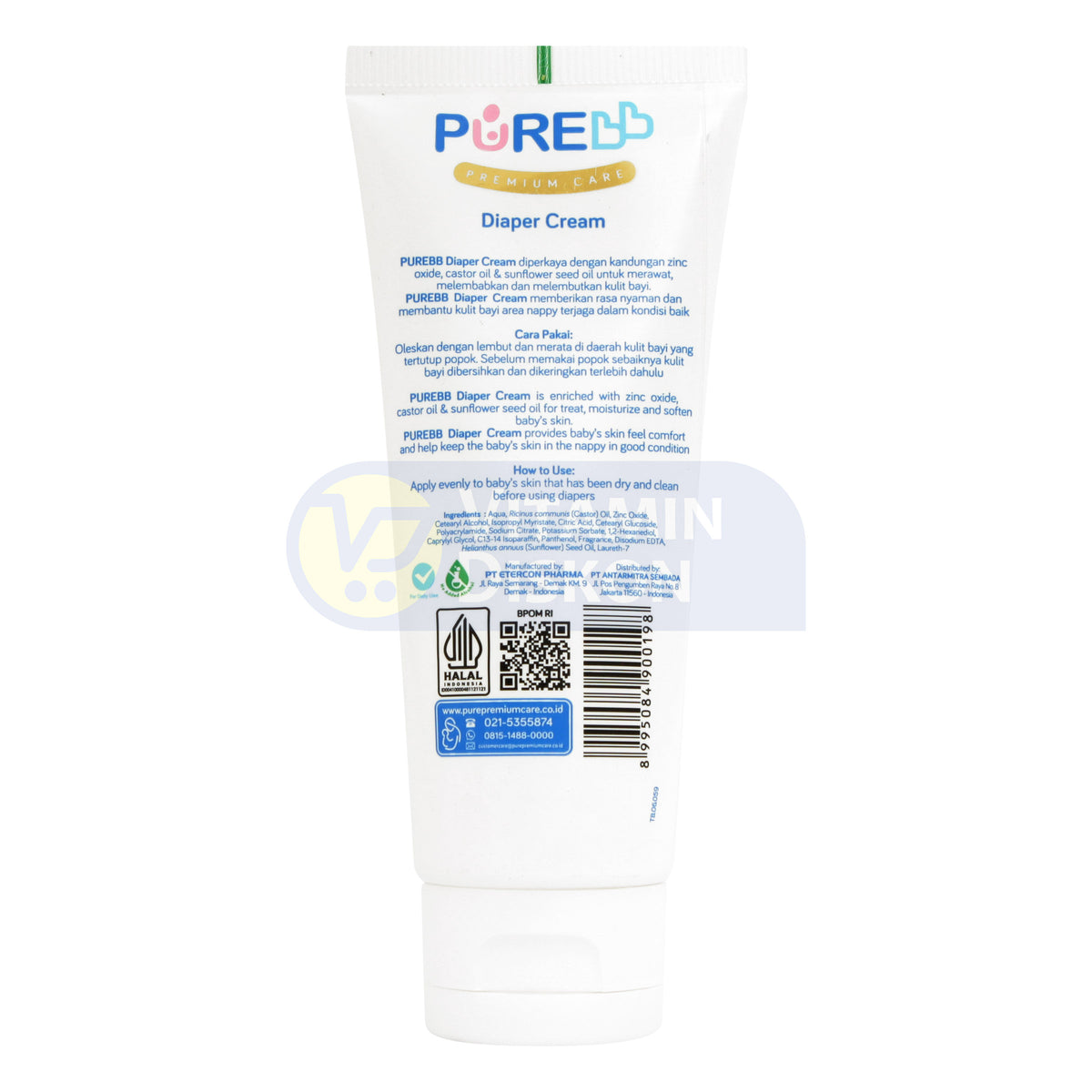 PUREBB DIAPERS CREAM 100 GR