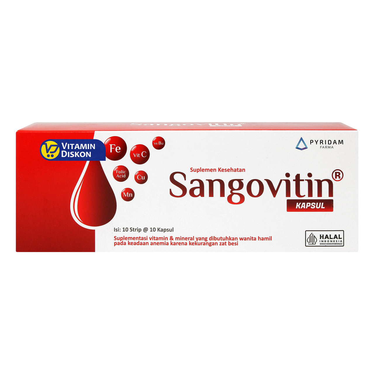 PYRIDAM FARMA SANGOVITIN 100 KAPSUL