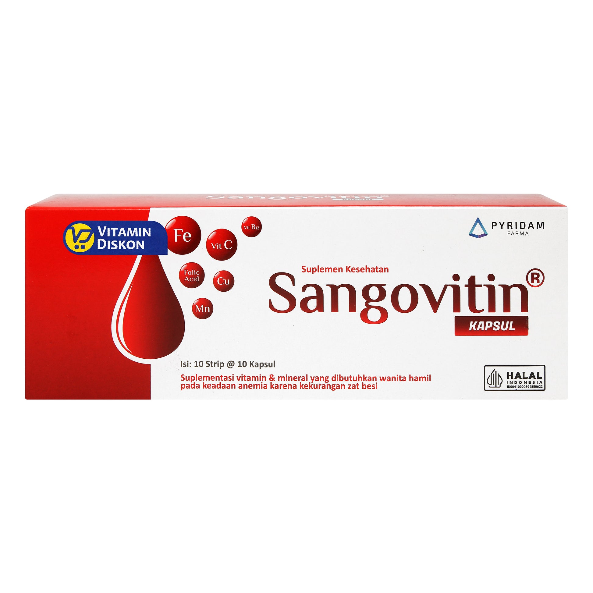 PYRIDAM FARMA SANGOVITIN 100 KAPSUL