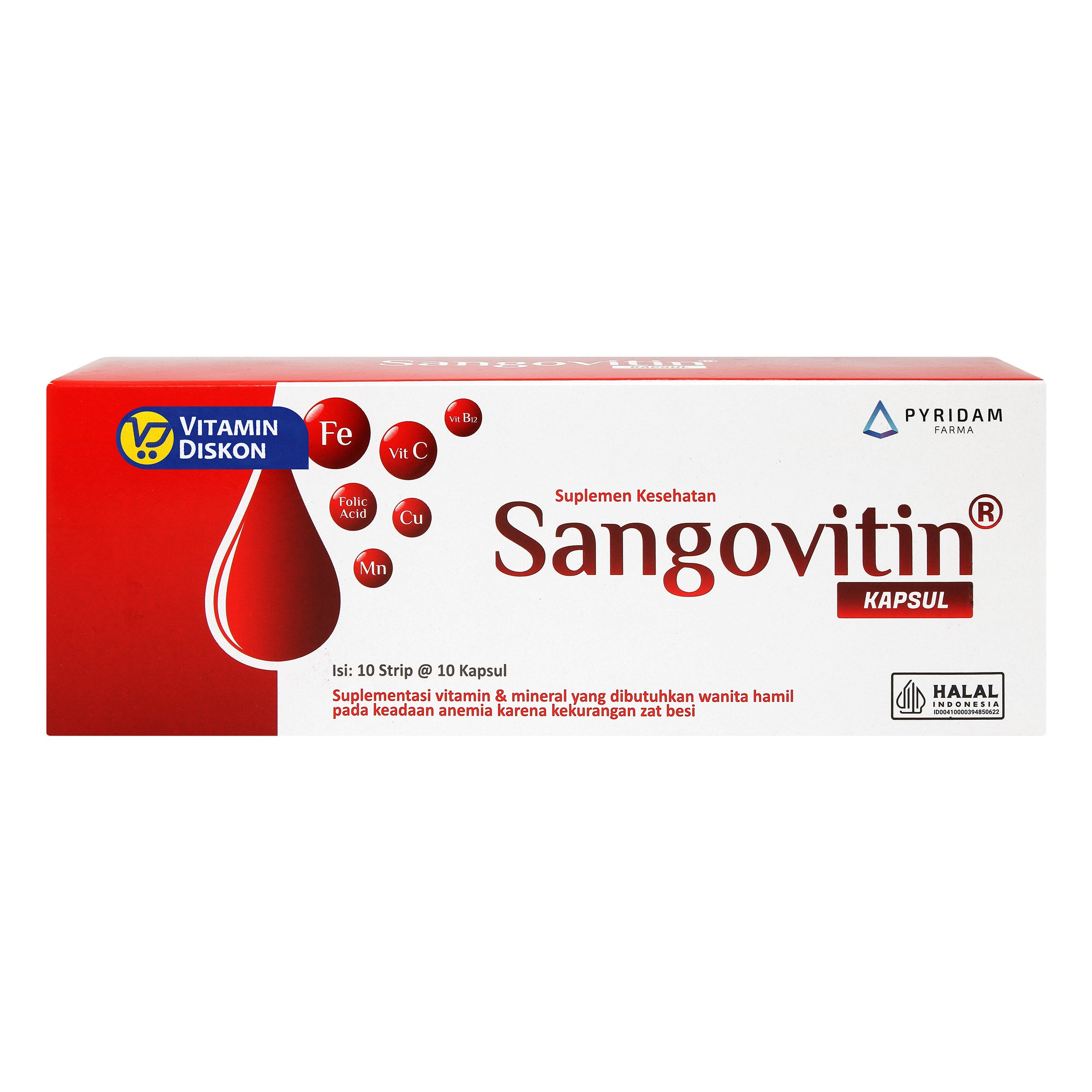 PYRIDAM FARMA SANGOVITIN 100 KAPSUL