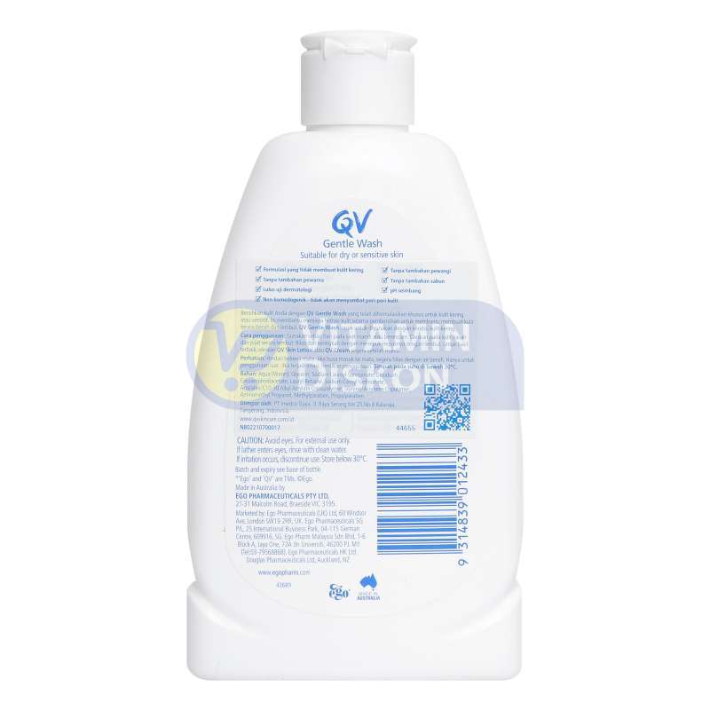 QV GENTLE WASH 250ML BPOM