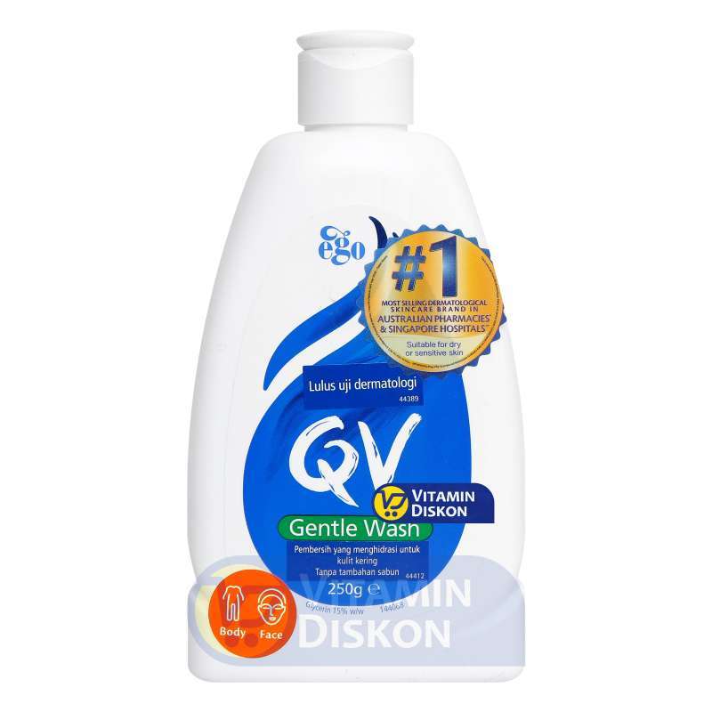 QV GENTLE WASH 250ML BPOM