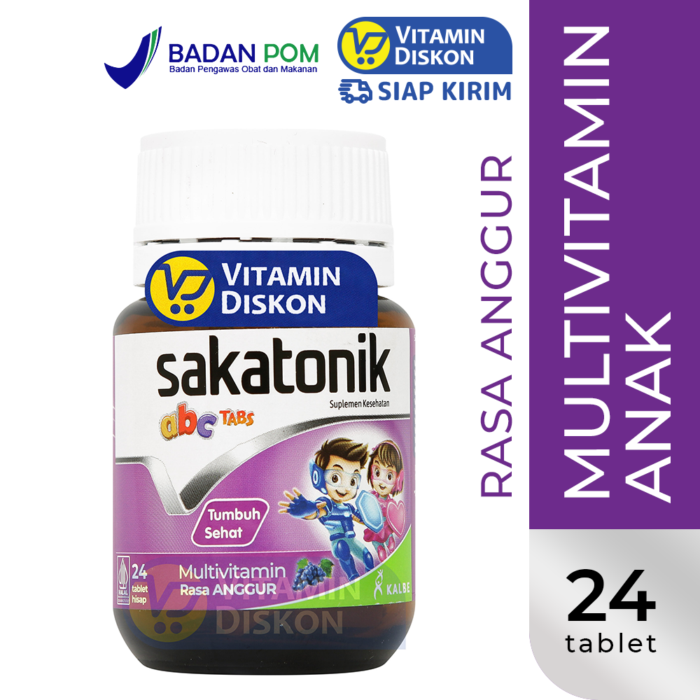 SAKATONIK ABC TABS RASA ANGGUR 24 TABLET