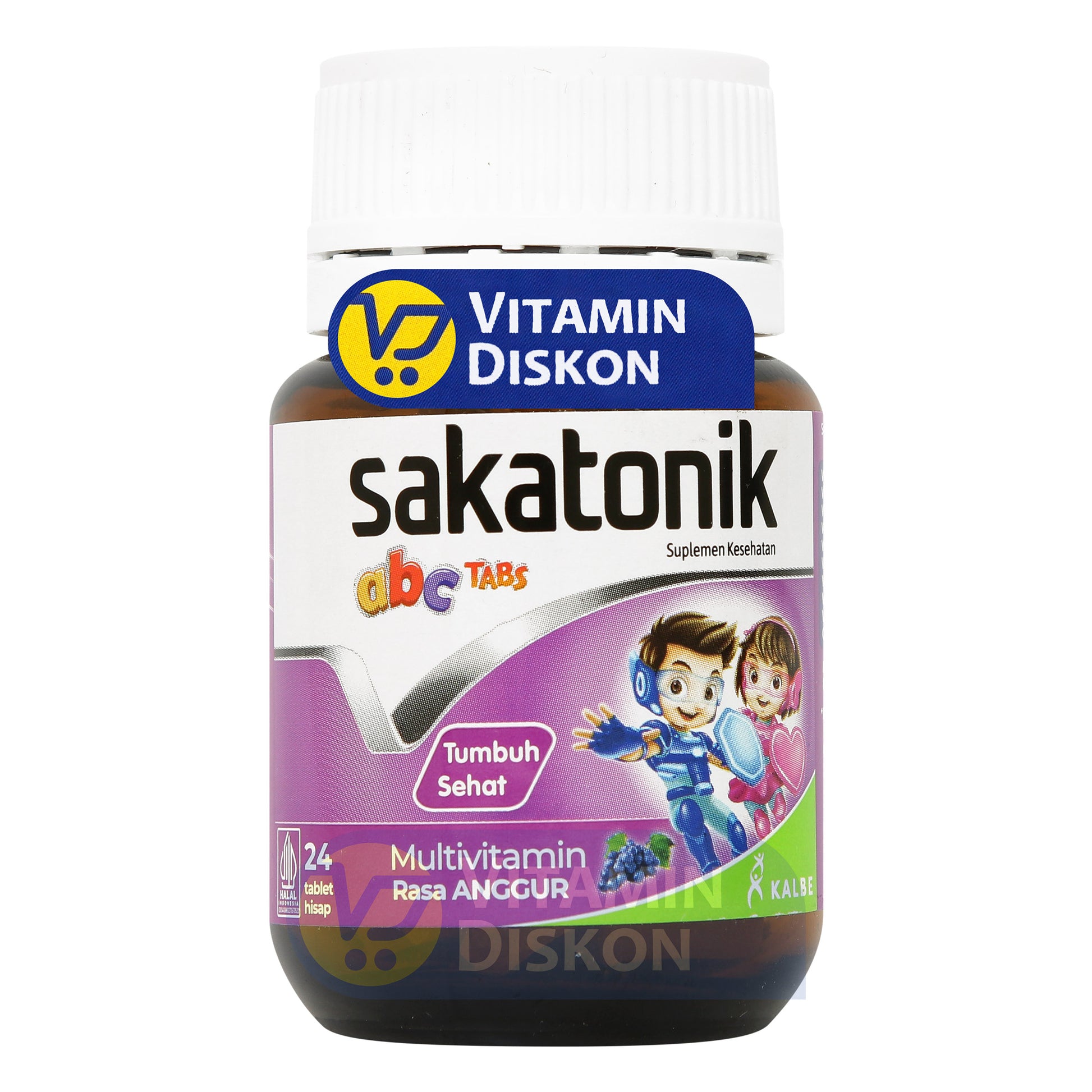 SAKATONIK ABC TABS RASA ANGGUR 24 TABLET