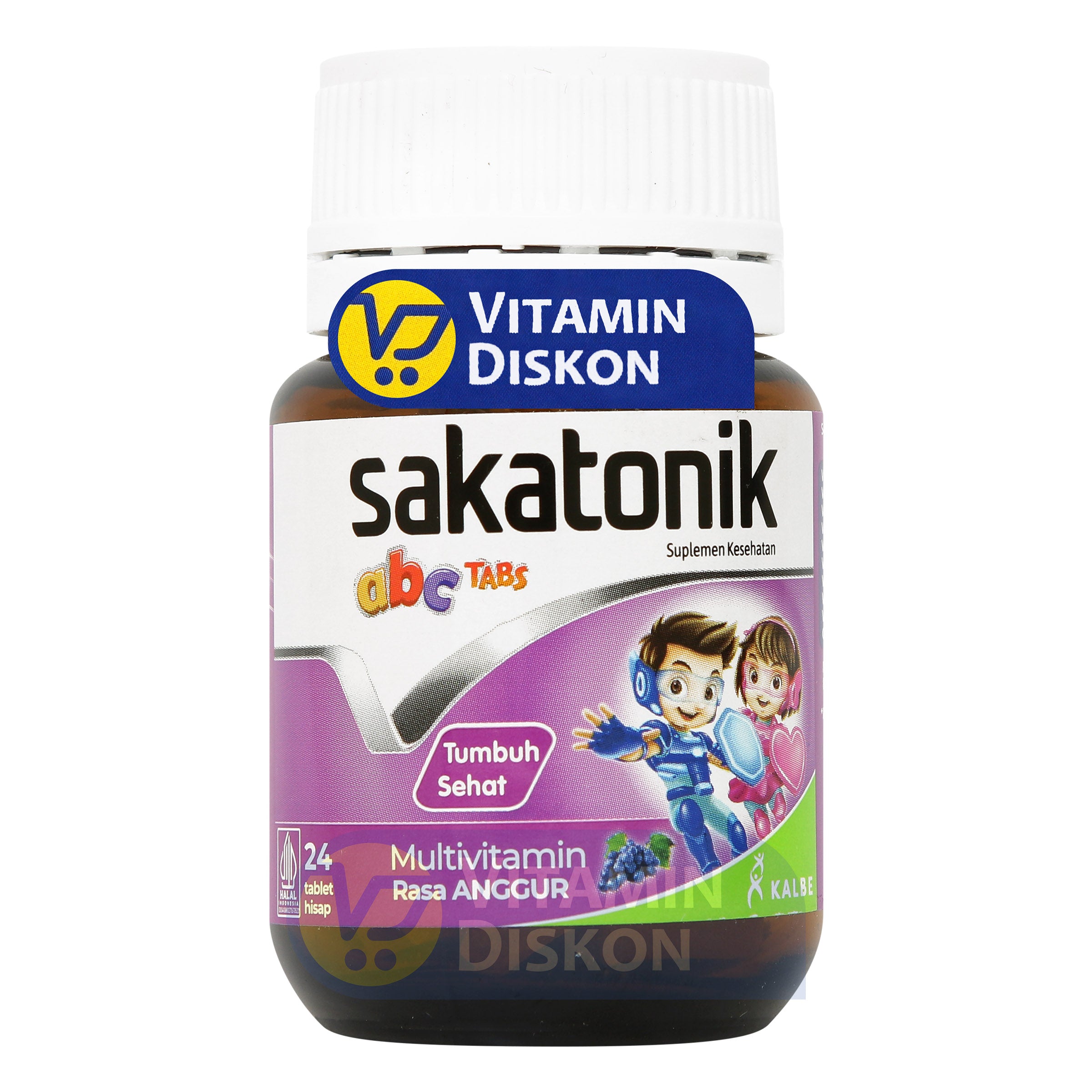 SAKATONIK ABC TABS RASA ANGGUR 24 TABLET