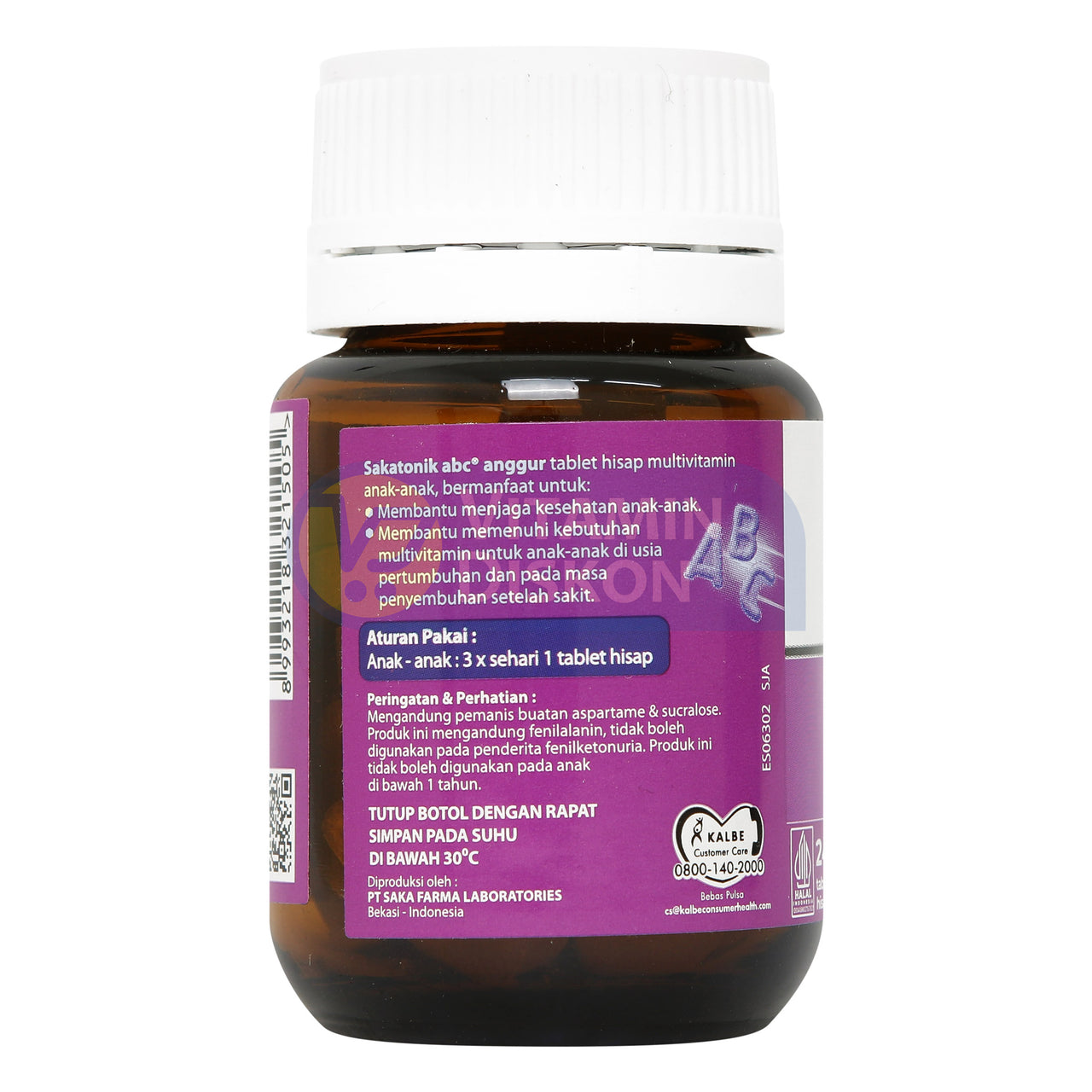 SAKATONIK ABC TABS RASA ANGGUR 24 TABLET
