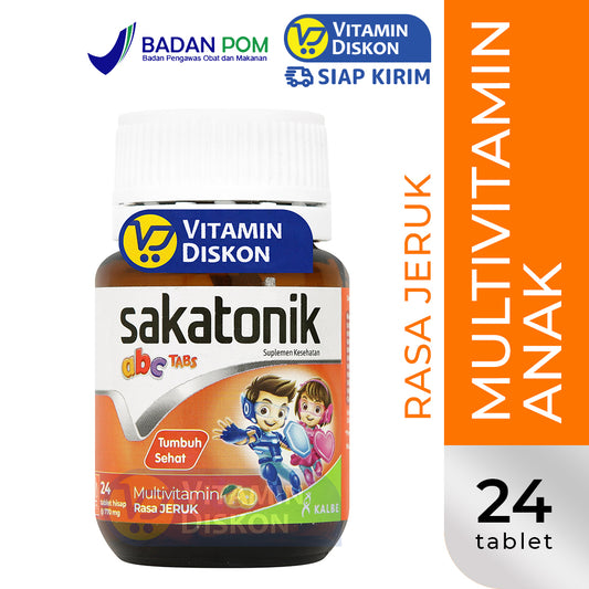 SAKATONIK ABC TABS RASA JERUK 24 TABLET