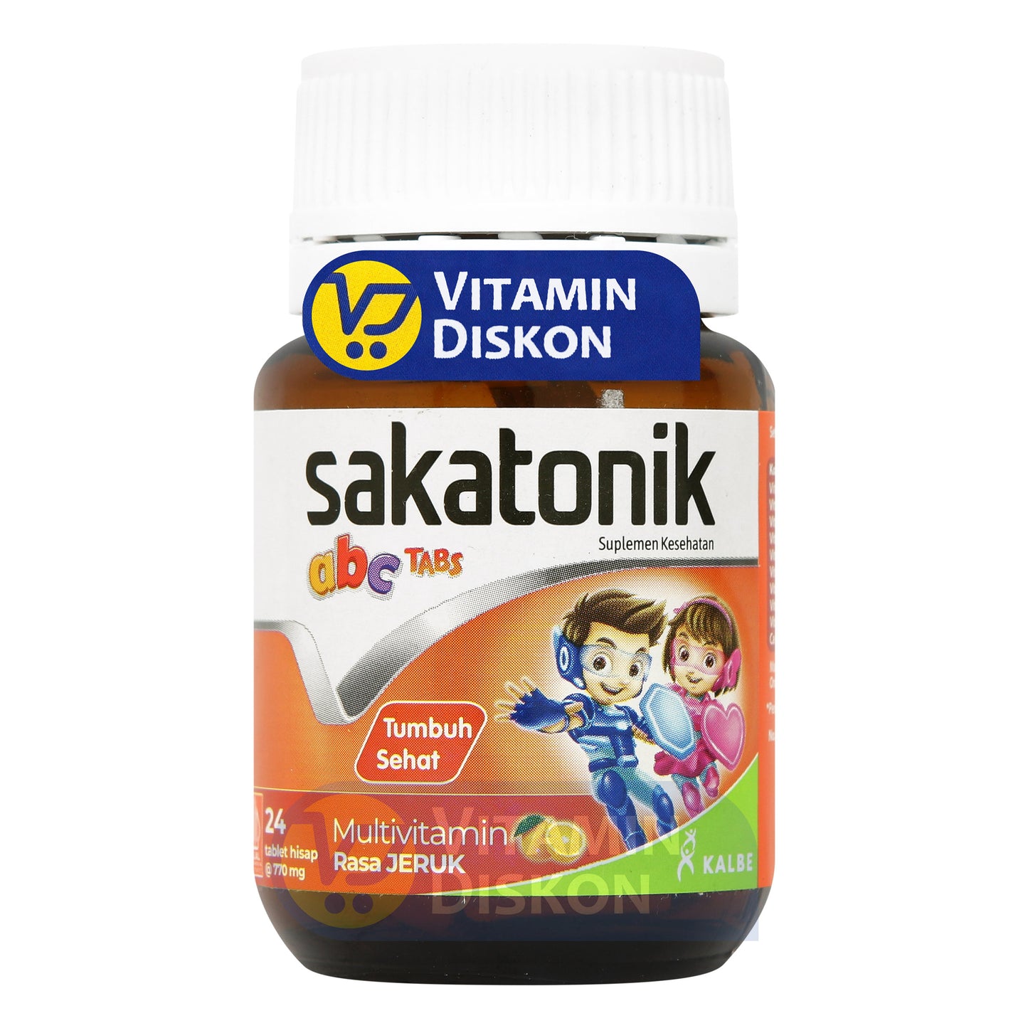 SAKATONIK ABC TABS RASA JERUK 24 TABLET