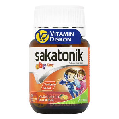 SAKATONIK ABC TABS RASA JERUK 24 TABLET