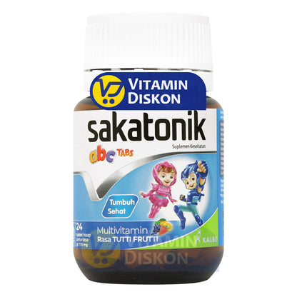 SAKATONIK ABC TABS RASA TUTTI FRUTTI 24 TABLET