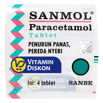 SANMOL TABLET 1 STRIP 4 TABLET