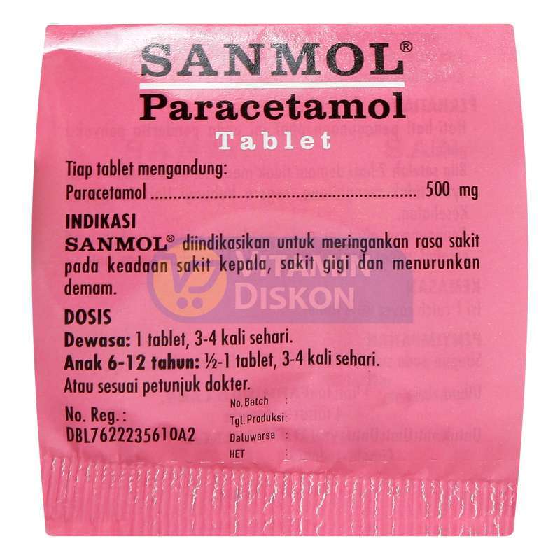 SANMOL TABLET 1 STRIP 4 TABLET