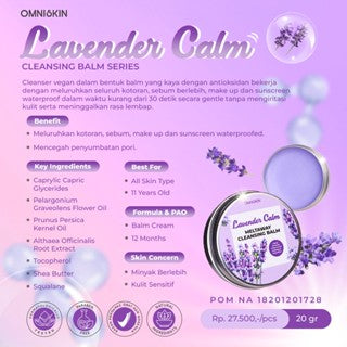 OMNISKIN MINI SIZE CLEANSING BALM LAVENDER CALM 20 GR