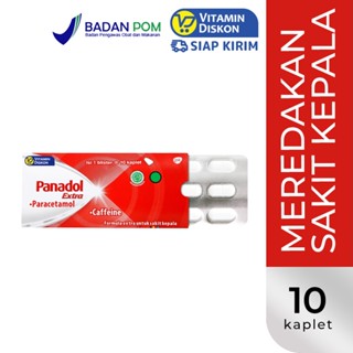 PANADOL MERAH EXTRA 1 STRIP ISI 10 TABLET