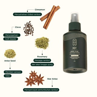 REE DERMA WELLNESS HERB TONIC HAIR AND SCALP 150ML