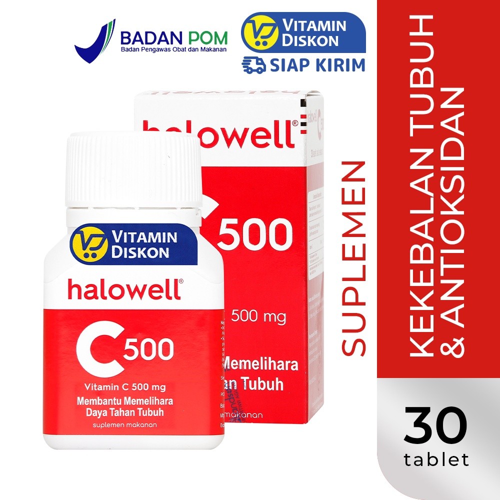 HALOWELL VIT C 500 MG ISI 30 KAPLET