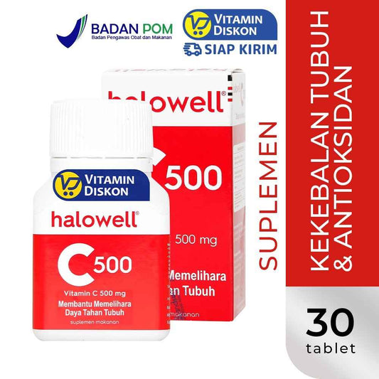 HALOWELL VIT C 500 MG ISI 30 KAPLET