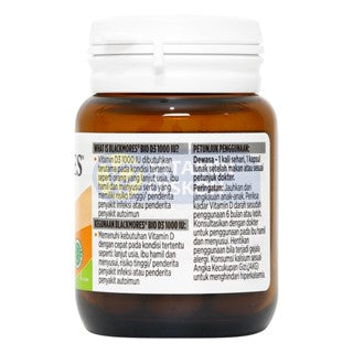 BLACKMORES BIO D3 1000IU BPOM KALBE - 30 CLEAR CAPSULE