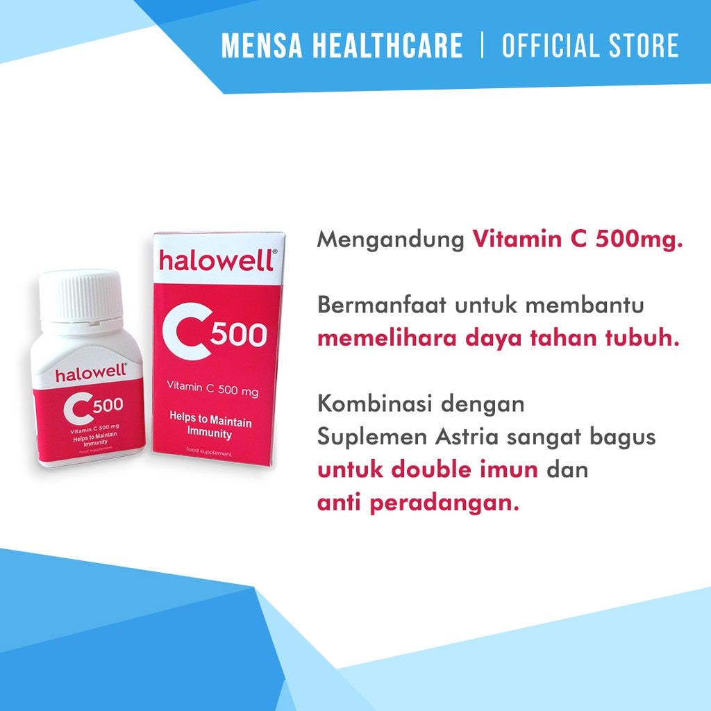 HALOWELL VIT C 500 MG ISI 30 KAPLET