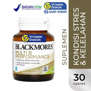 BLACKMORES MULTI B PERFORMANCE BPOM KALBE 30 TAB