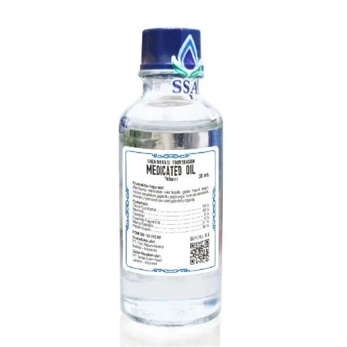 FOUR SEASON MEDICATED OIL WINTER 12 ML MINYAK ANGIN UNTUK SAKIT KEPALA, GEJALA FLU DAN PEGAL SSA