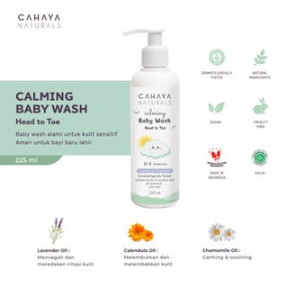 CAHAYA NATURALS CALMING BABY WASH - 225 ML