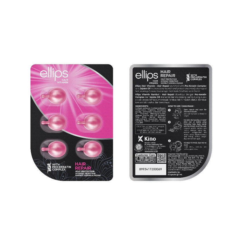 ELLIPS HAIR VITAMIN PRO KERATIN HAIR REPAIR 6 PCS