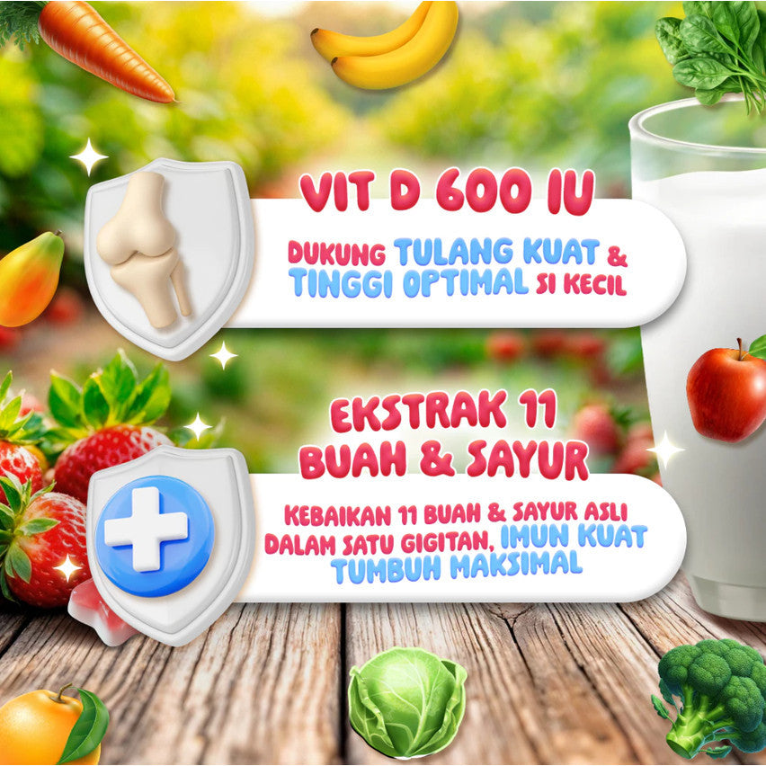 FITKOM GUMMY STRAWBERRY MILK POUCH