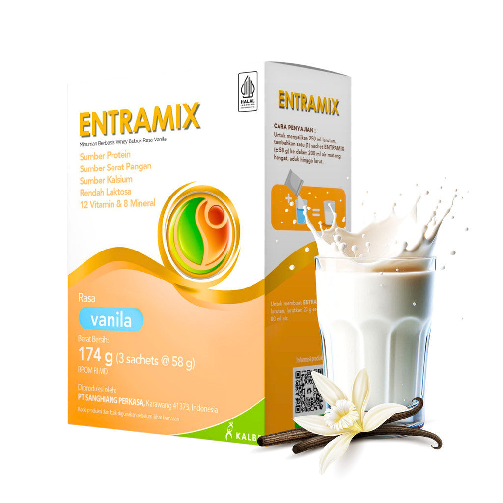 ENTRAMIX VANILLA 174 GR BOX ISI 3 SACHET