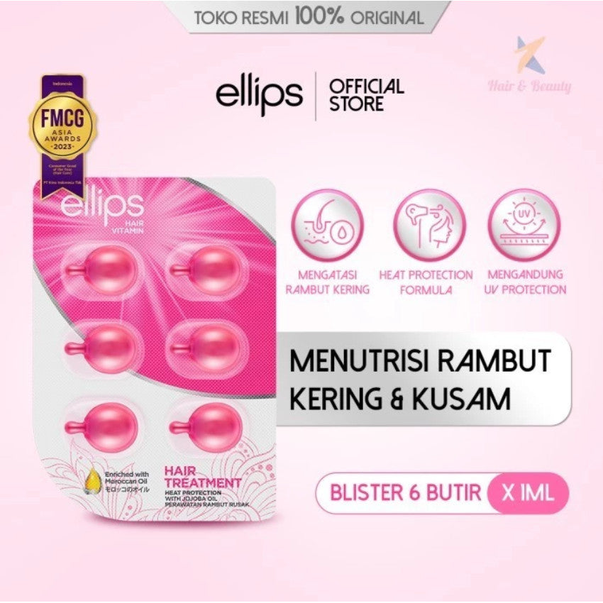 ELLIPS HAIR VITAMIN MOROCCAN OIL HAIR TREATMENT 6 PCS Default Title