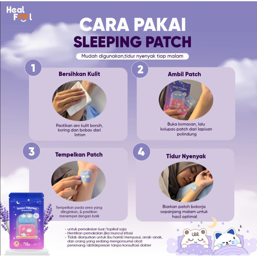 HEALFEEL SLEEPING PATCH LAVENDER 12 PATCH