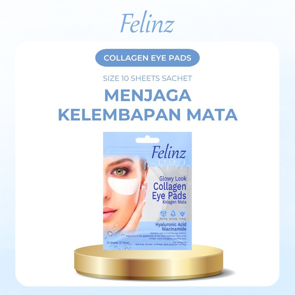 FELINZ COLLAGEN EYE PADS GLOWY LOOK 10 SHEETS
