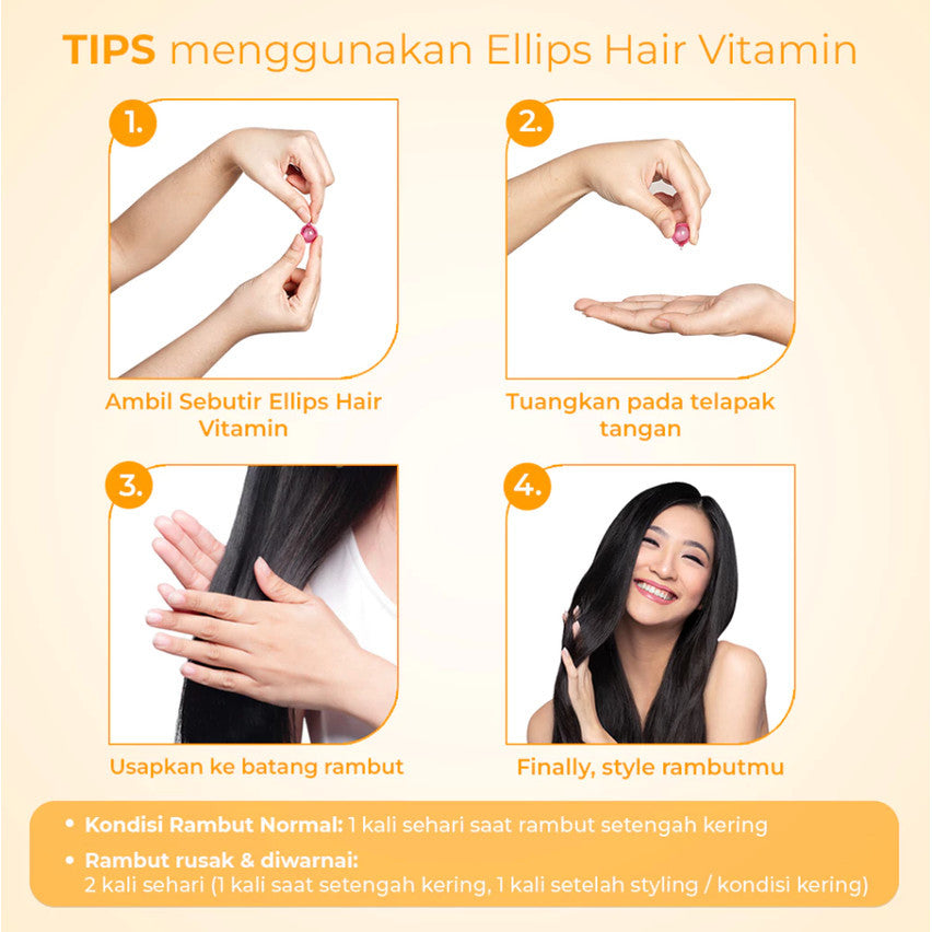 ELLIPS HAIR VITAMIN MOROCCAN OIL SMOOTH AND SHINY 6 PCS