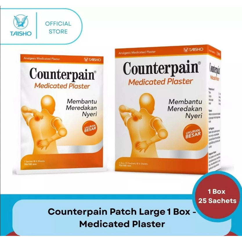 COUNTERPAIN MEDICATE PLESTER MEDIUM 1 BOX 25 SACHET