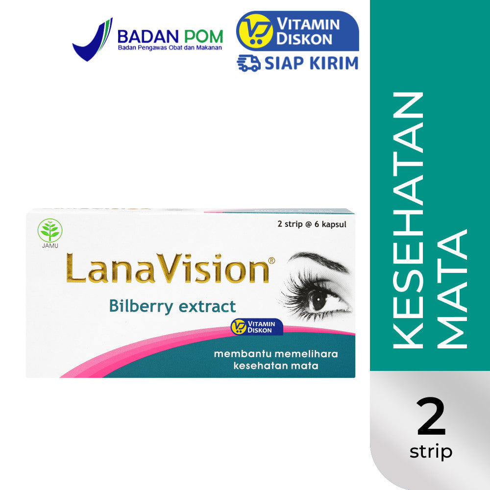 LANAVISION BILLBERRY EXTRACT VITAMIN MATA 1 BOX ISI 2 STRIP
