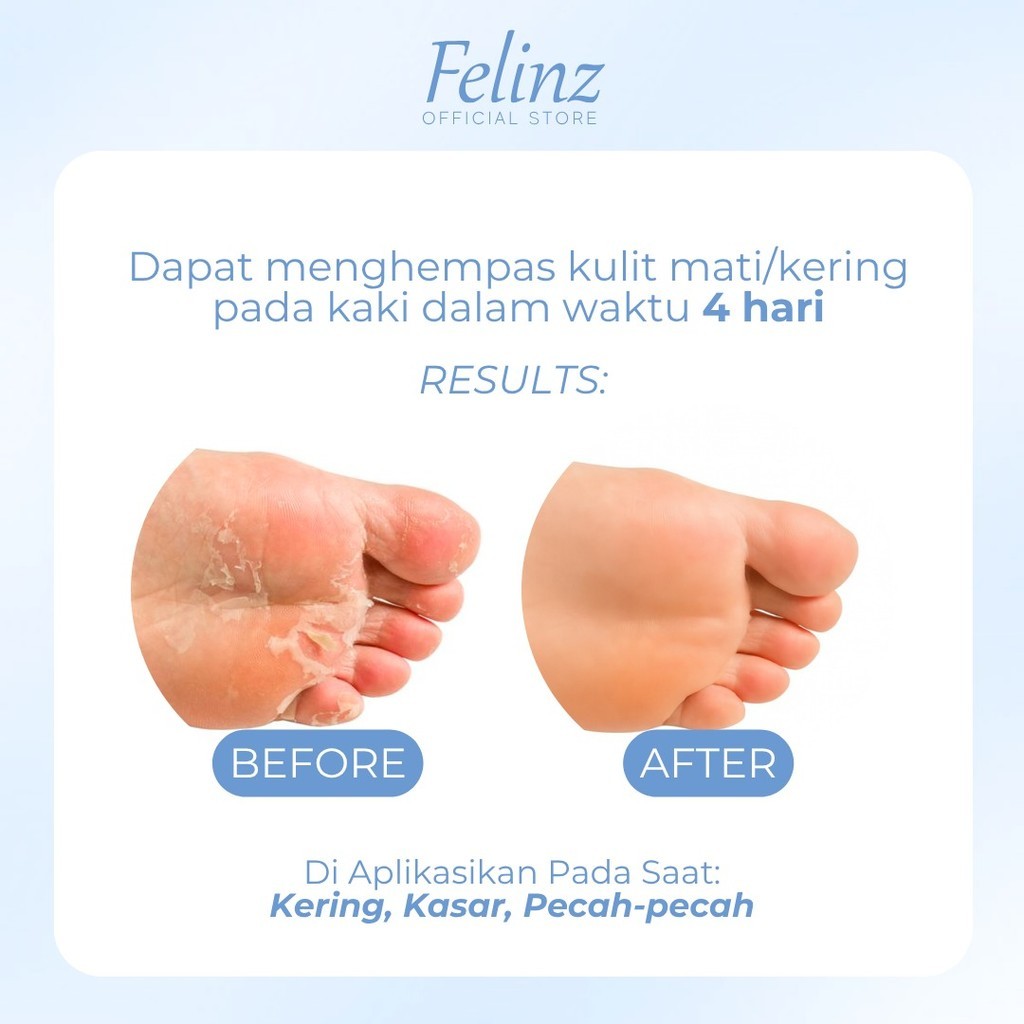 FELINZ EXFOLIATING FOOT MASK 2 SHEETS