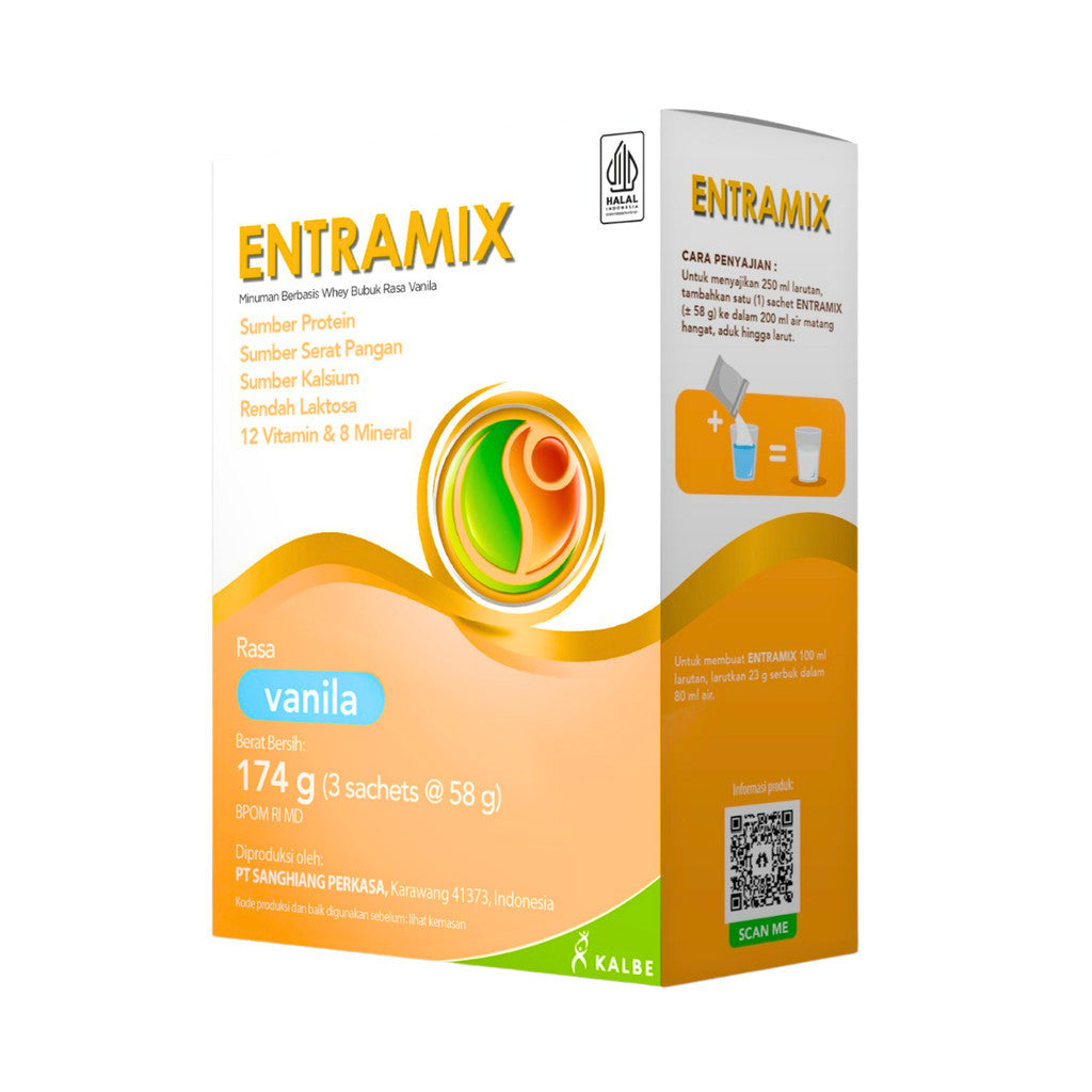 ENTRAMIX VANILLA 174 GR BOX ISI 3 SACHET