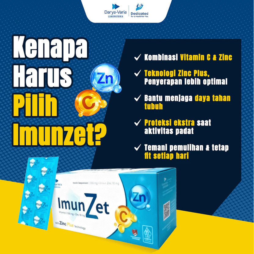 IMUNZET 100 KAPLET SALUT SELAPUT 25 STRIP 4 KAPLET