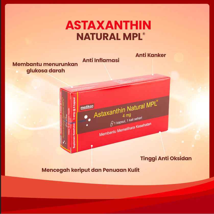 ASTAXANTHIN NATURAL MPL 4 MG 1 BOX ISI 3 STRIP