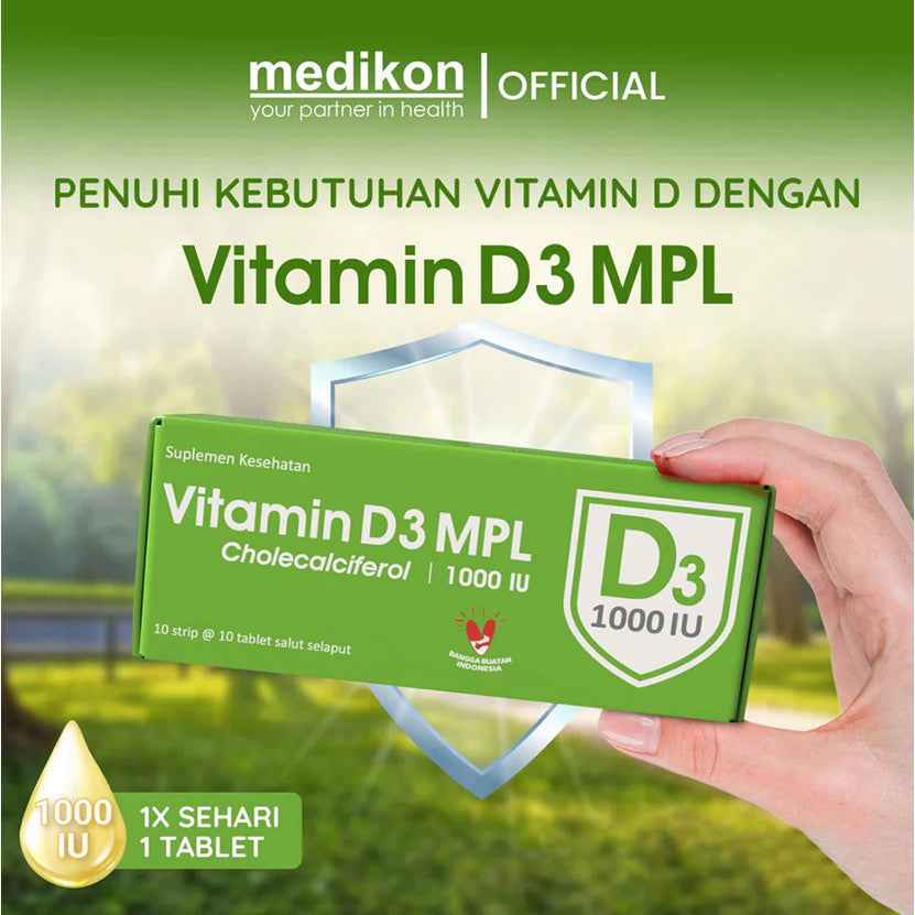 VITAMIN D3 MPL 1000 IU 1 BOX ISI 10 STRIP
