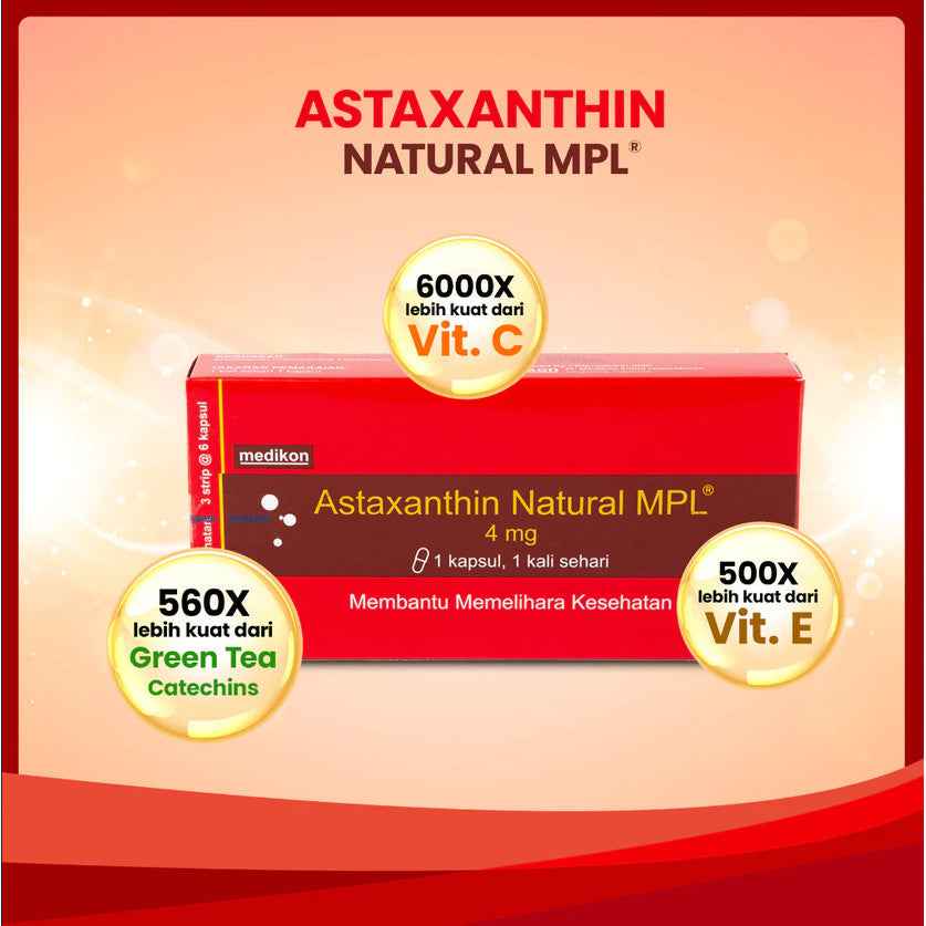 ASTAXANTHIN NATURAL MPL 4 MG 1 BOX ISI 3 STRIP