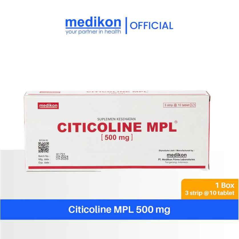 CITICOLINE MPL 500 MG 1 BOX ISI 3 STRIP