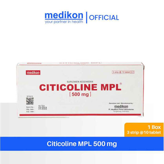 CITICOLINE MPL 500 MG 1 BOX ISI 3 STRIP