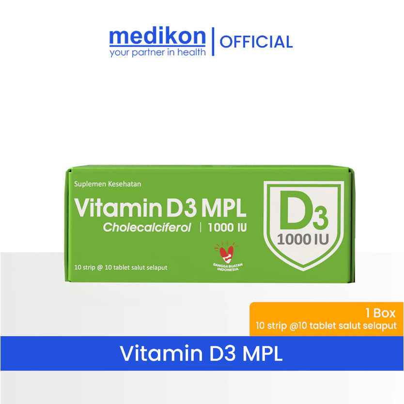 VITAMIN D3 MPL 1000 IU 1 BOX ISI 10 STRIP