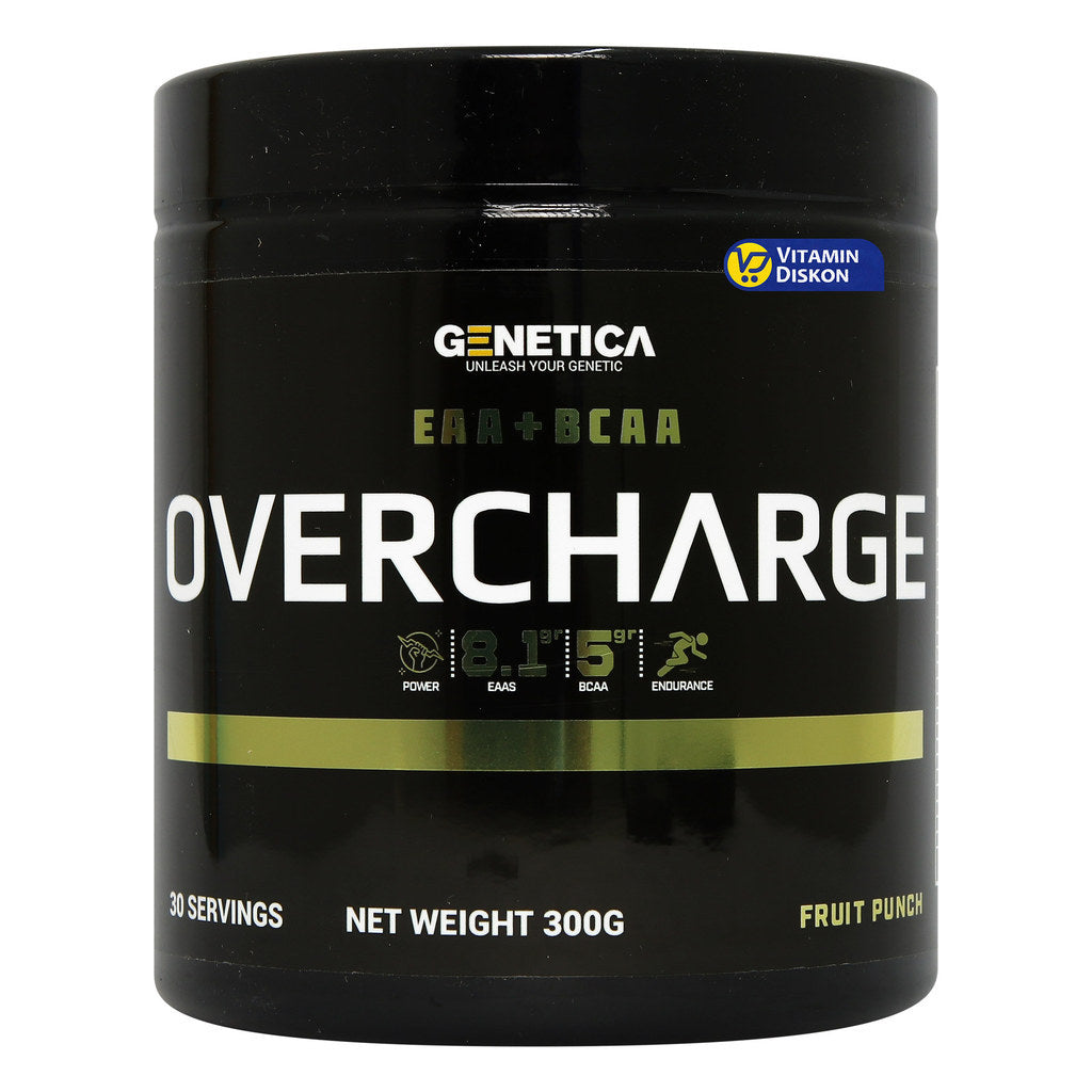 GENETICA OVERCHARGE EAA + BCAA AMINO SYNERGY FRUIT PUNCH 300 GR