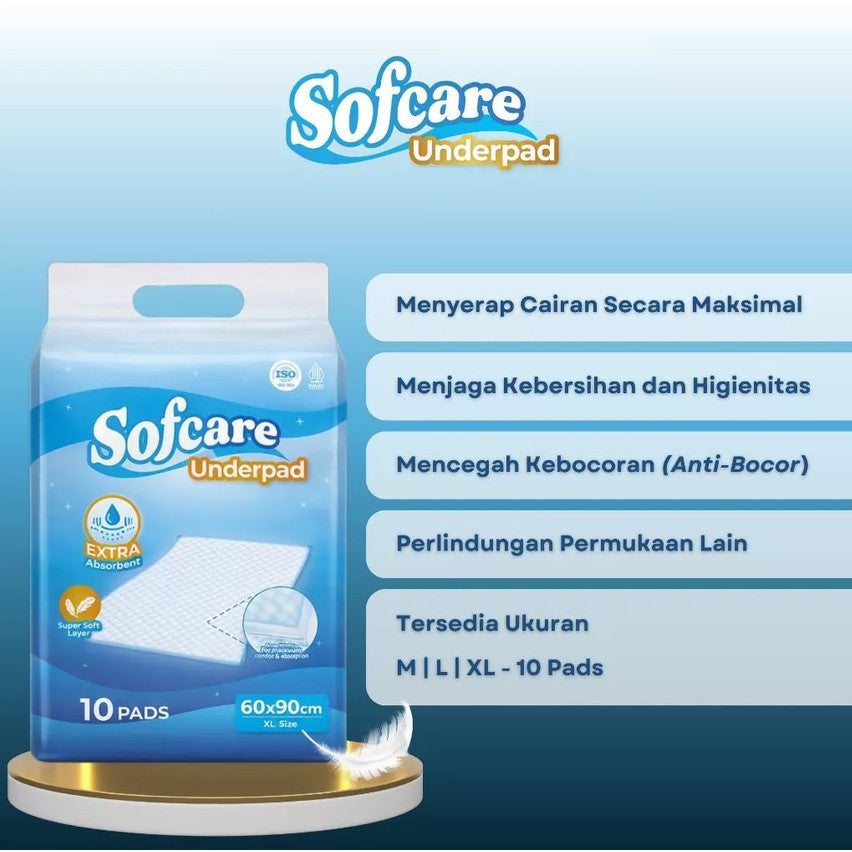 SOFCARE UNDERPAD SIZE XL 10 PADS