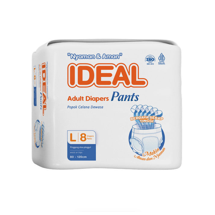 IDEAL ADULT DIAPERS PANTS  L 8