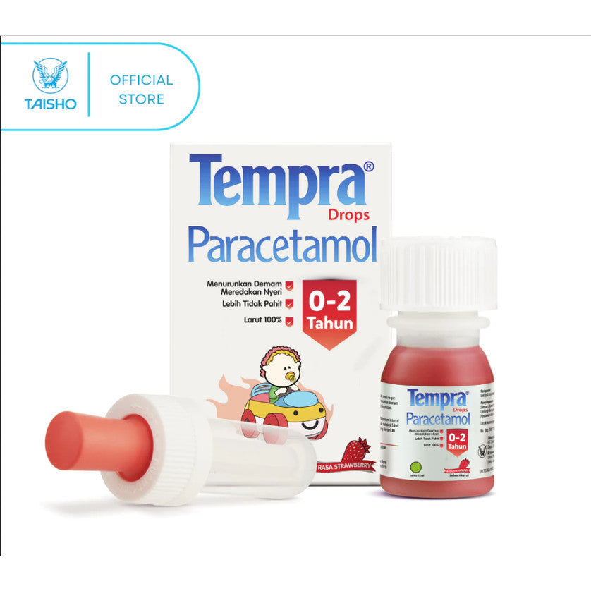 TEMPRA DROPS PARACETAMOL 15ML RASA STRAWBERRY