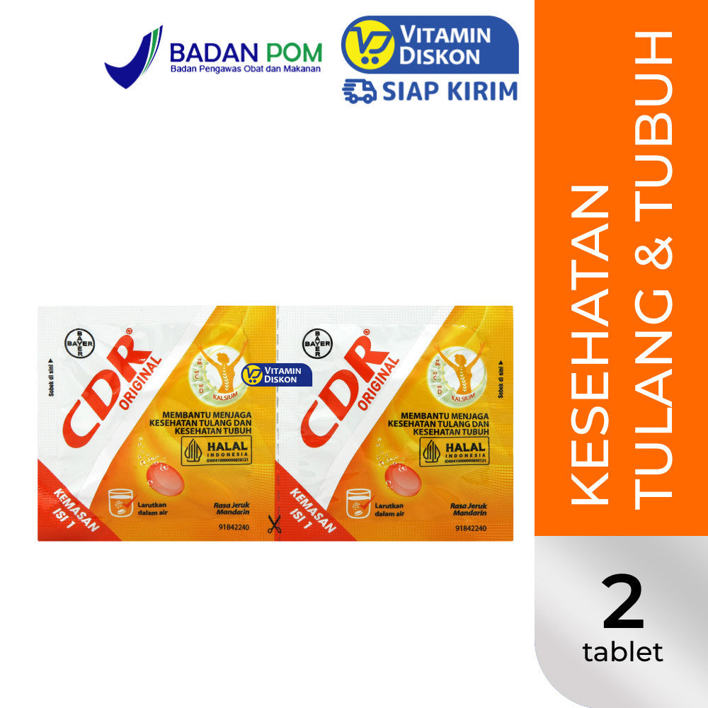 CDR EFFERVESCENT JERUK MANDARIN 2 TABLET